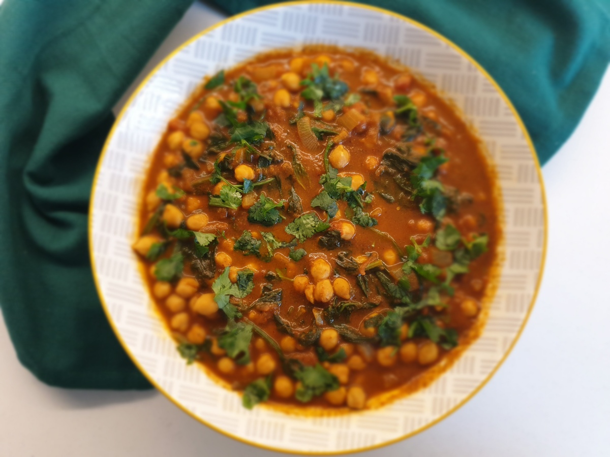Chickpea & Spinach Curry